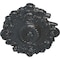 Ekena Millwork Strasbourg Ceiling Medallion, Hand-Painted Pewter, 30 1/2"W x 20"H x 1 1/2"P CM30SGPES - alternate 3
